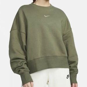 Nike sportswear fleece crewneck green